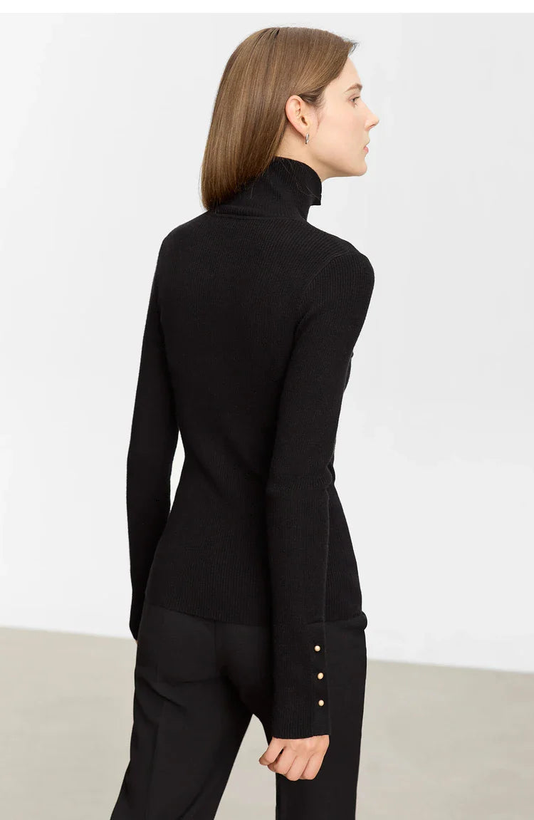 Open Sleeve Women's Turtleneck Sweaters