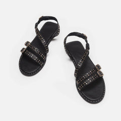 Rivet Strap Buckle Casual Sandals