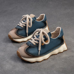 Chic Lace-Up Flat Sneakers