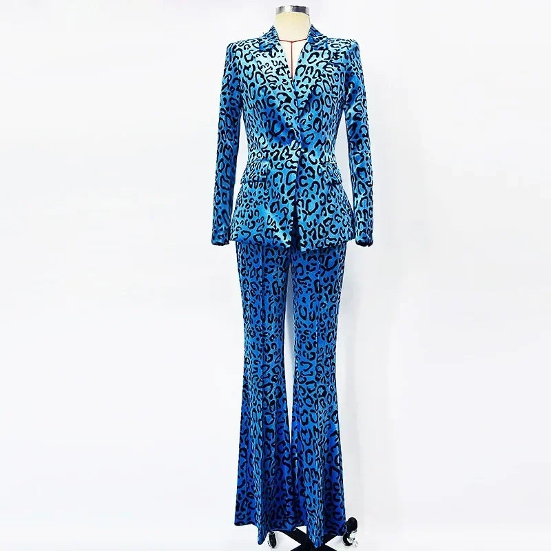 Luxury Velvet Blazer and Pants Suit