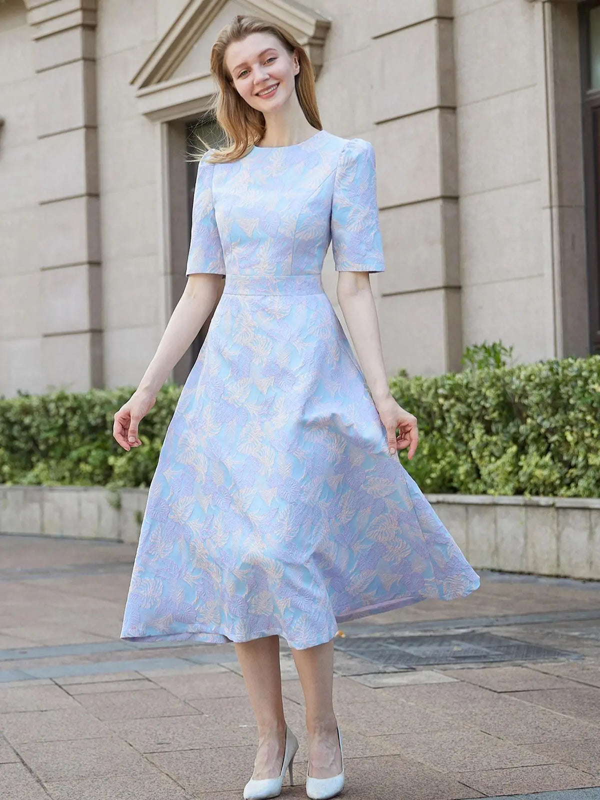 Temperament Floral Formal Party Dress
