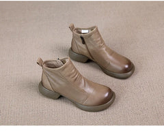Soft Sole Motorcycle Ankle Booties