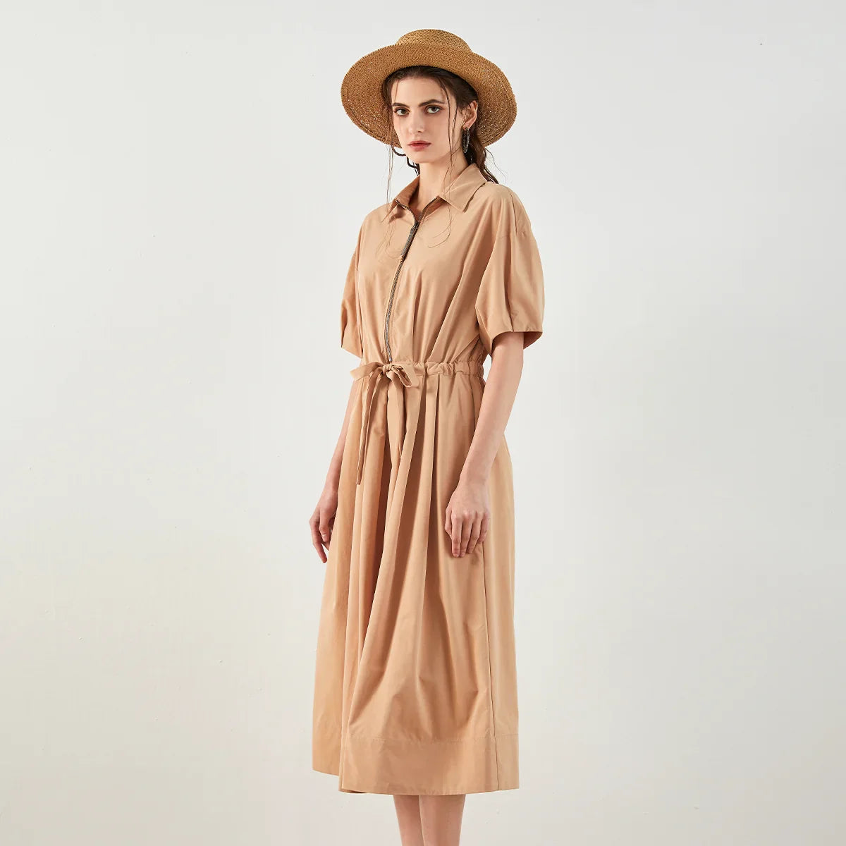 Polo Collar Formal Dress