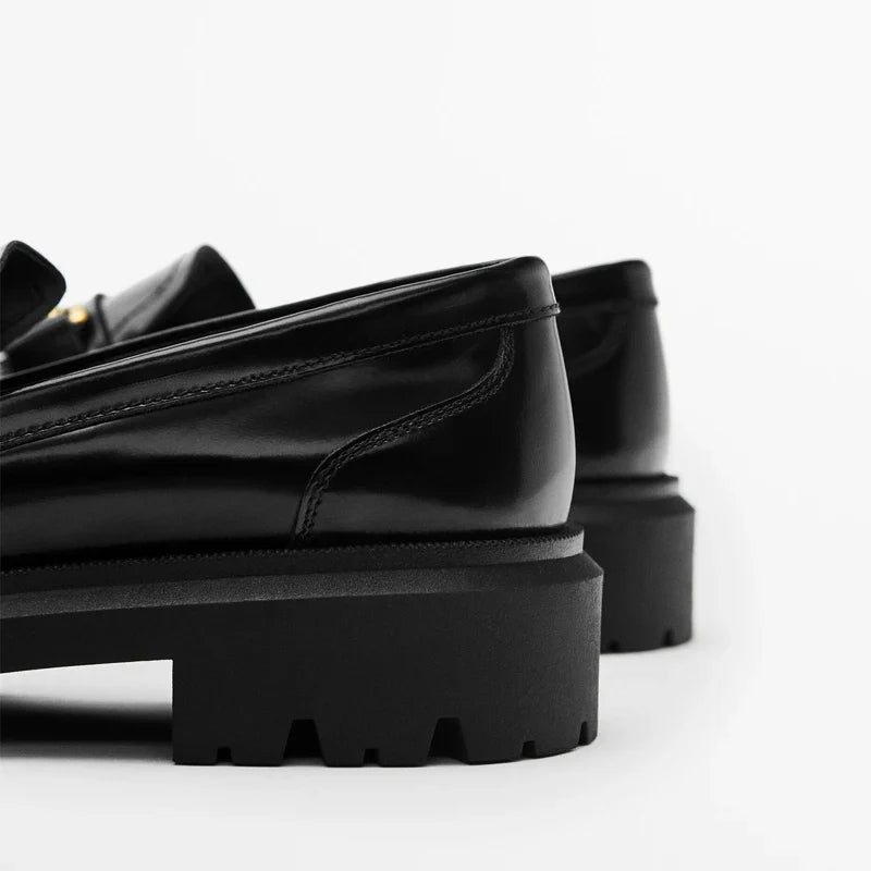 England Style Thick Sole Loafers