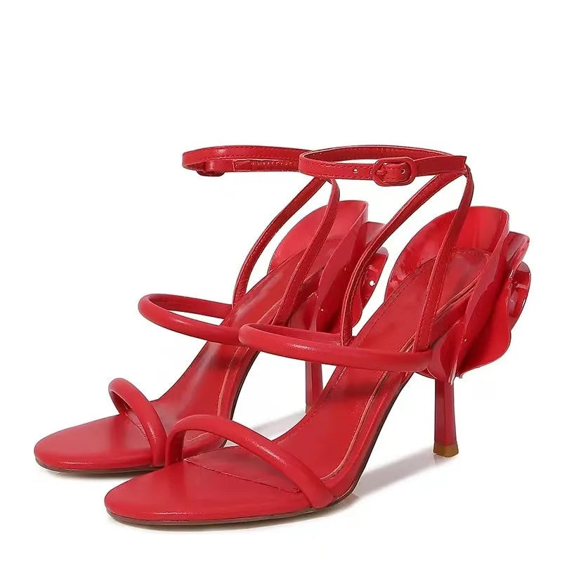 Glamorous Nights Floral Heels Sandals