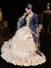 Shiny Beaded Regal Ball Gown