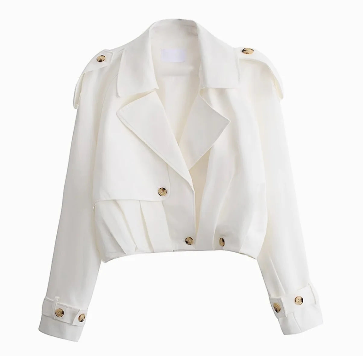 Stylish Cropped Short Trench Coat