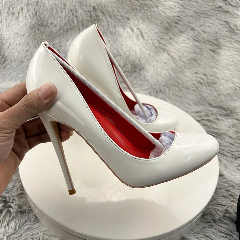 Round Toe Stiletto Pumps
