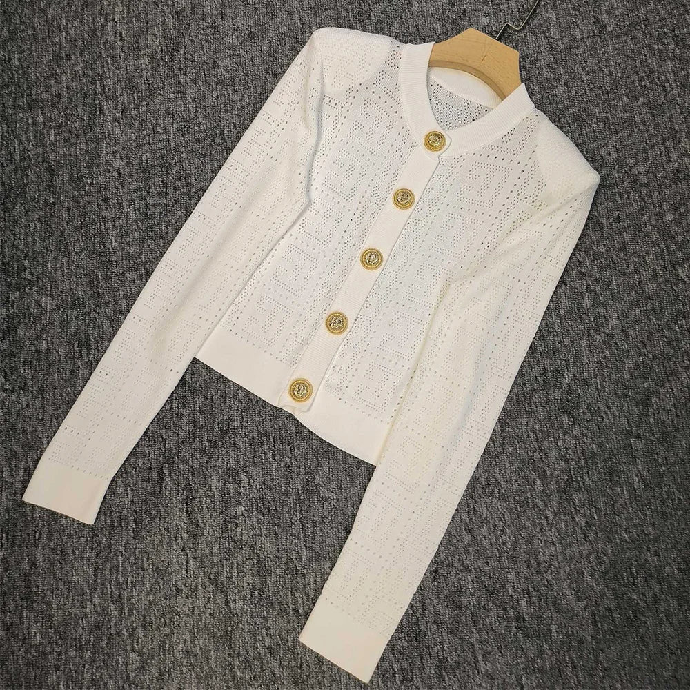 See-through Thin Knitting Cardigan