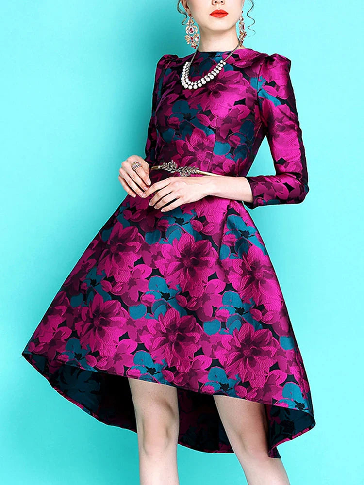 Keep You Accompanied Jacquard Party Dress