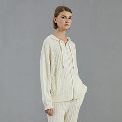 Luxurious Merino Wool Knit Hoodie