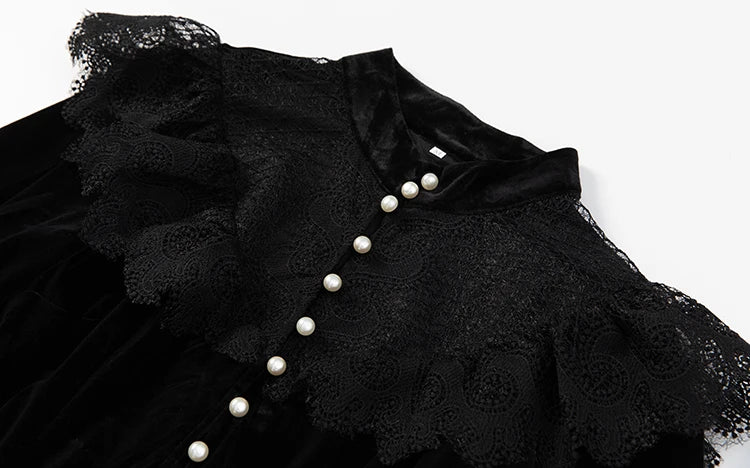 Splicing Hollow Out Midi Dress