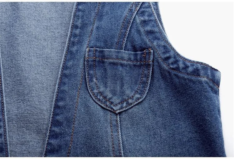 Vintage Short Denim Waistcoat