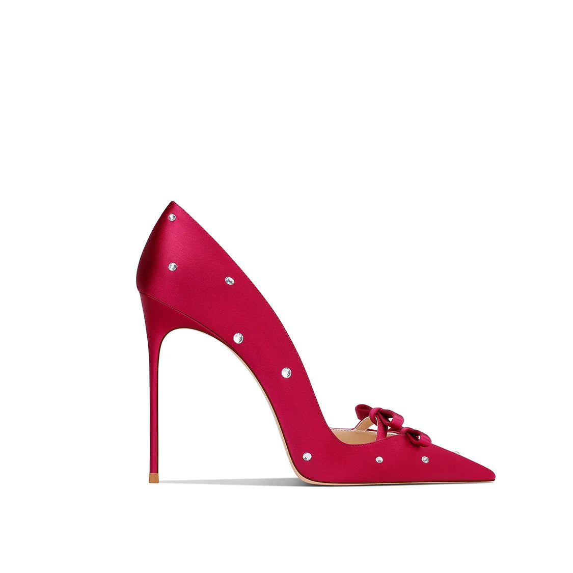 Trendy Pointed Satin High Heel