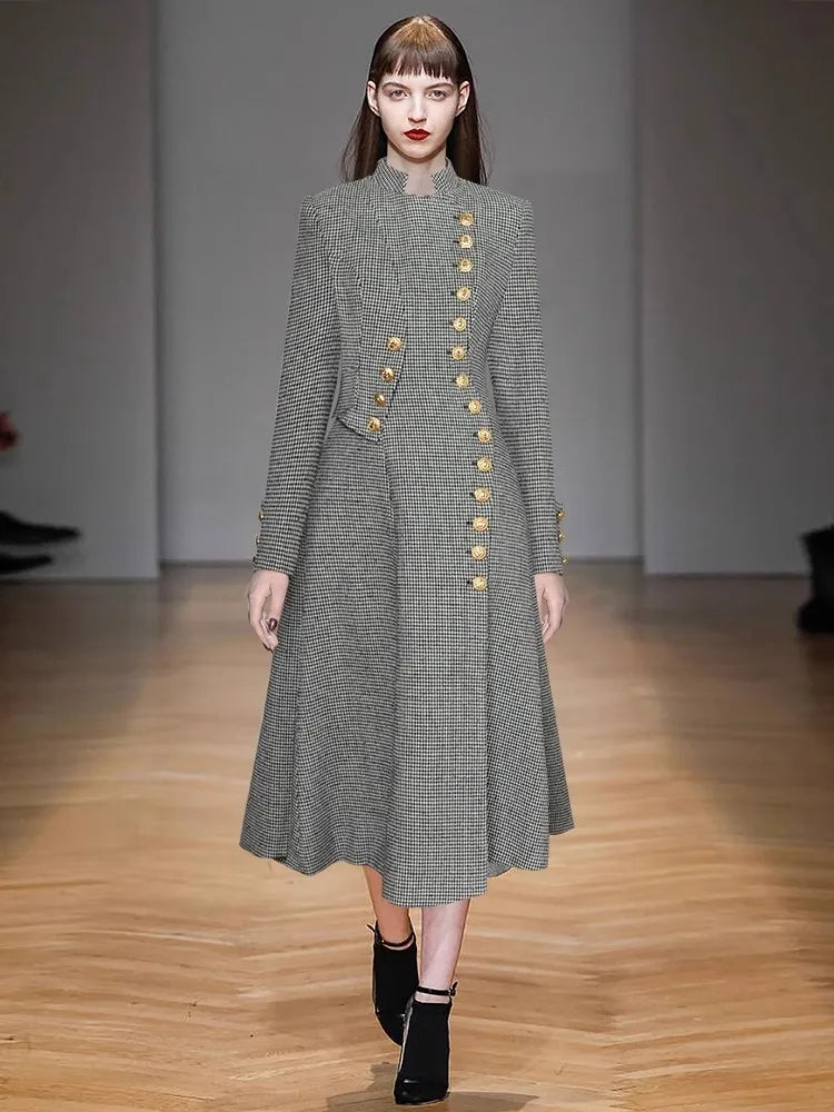 Waist Up Women's Single Breasted Overcoat