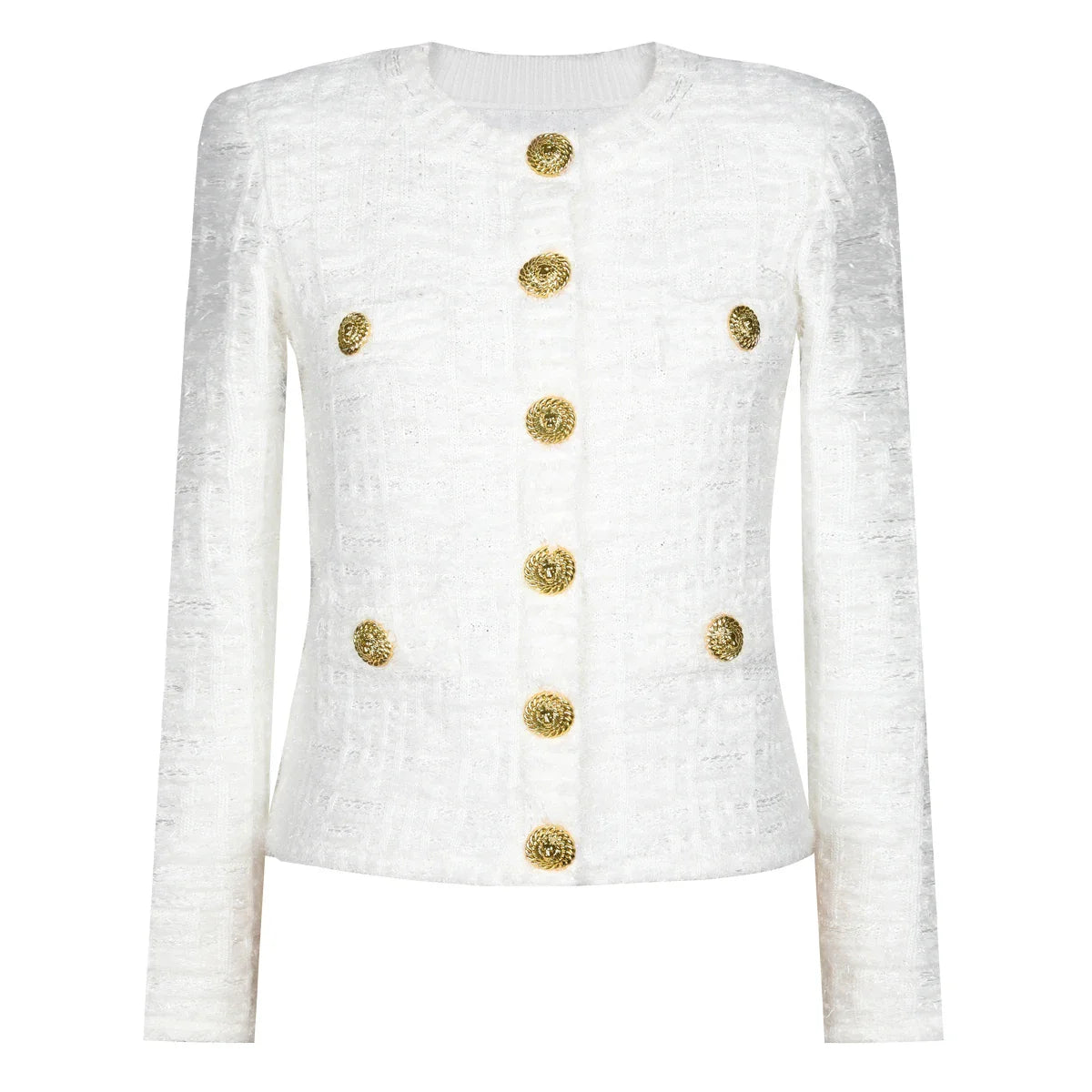 Fancy Textured Knitted Cardigan