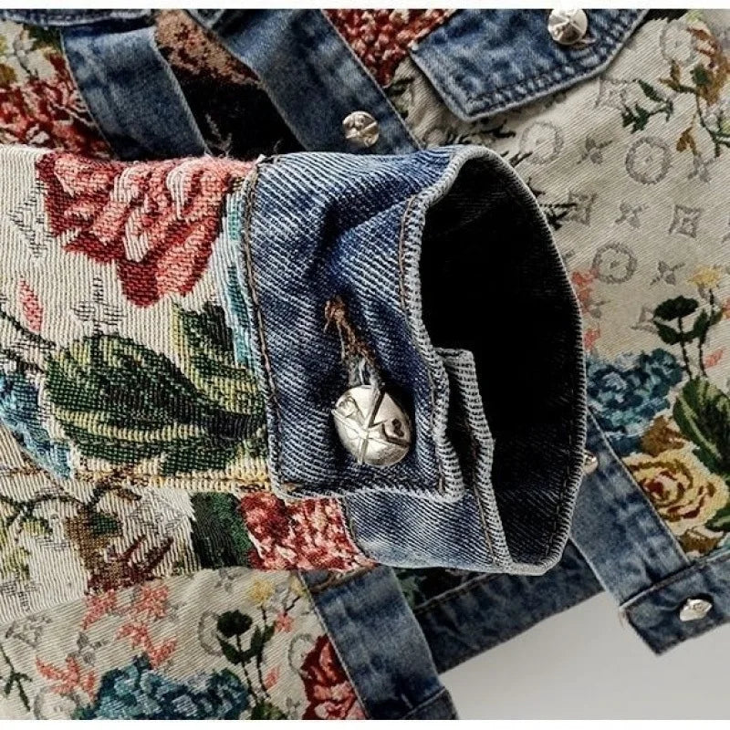 Retro Jacquard Short Jacket