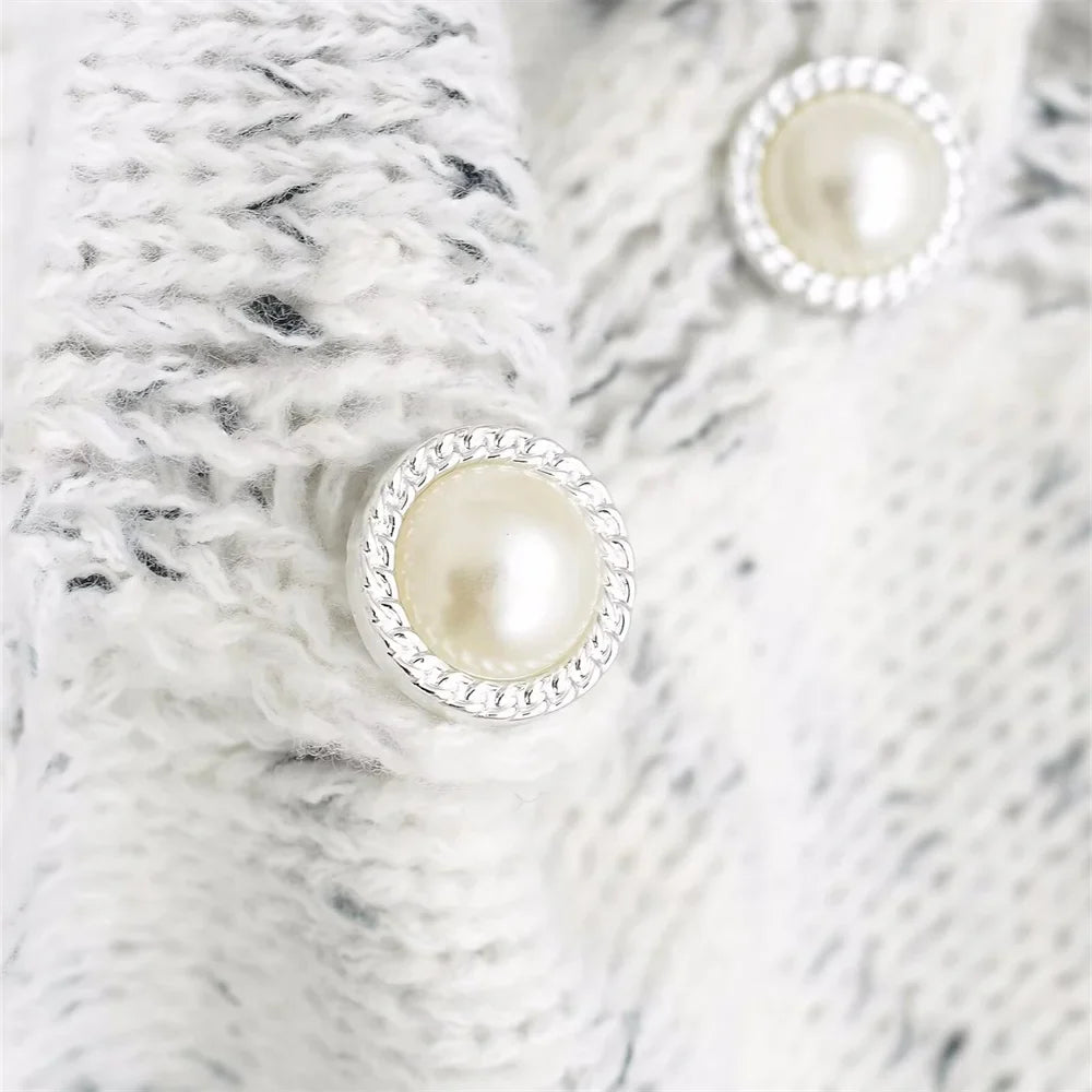 Casual Iny Sequins Open Cardigan