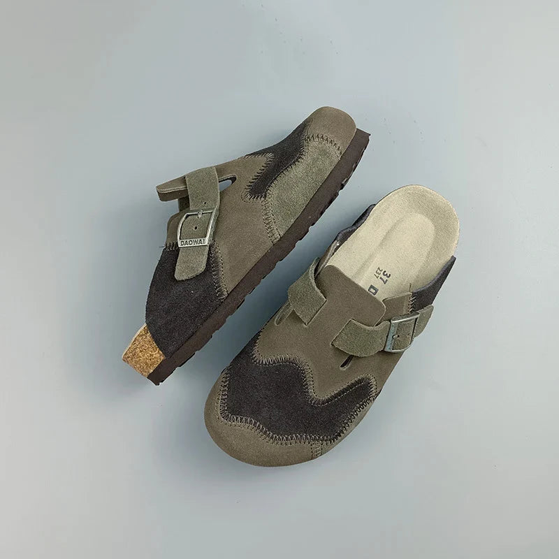 Lovely Leather Cork Mules