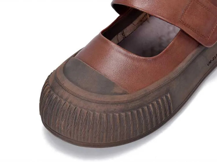 Mary Jane Wedge Flats Shoes