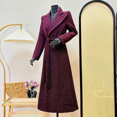 Lapel Fashion Woolen Coat