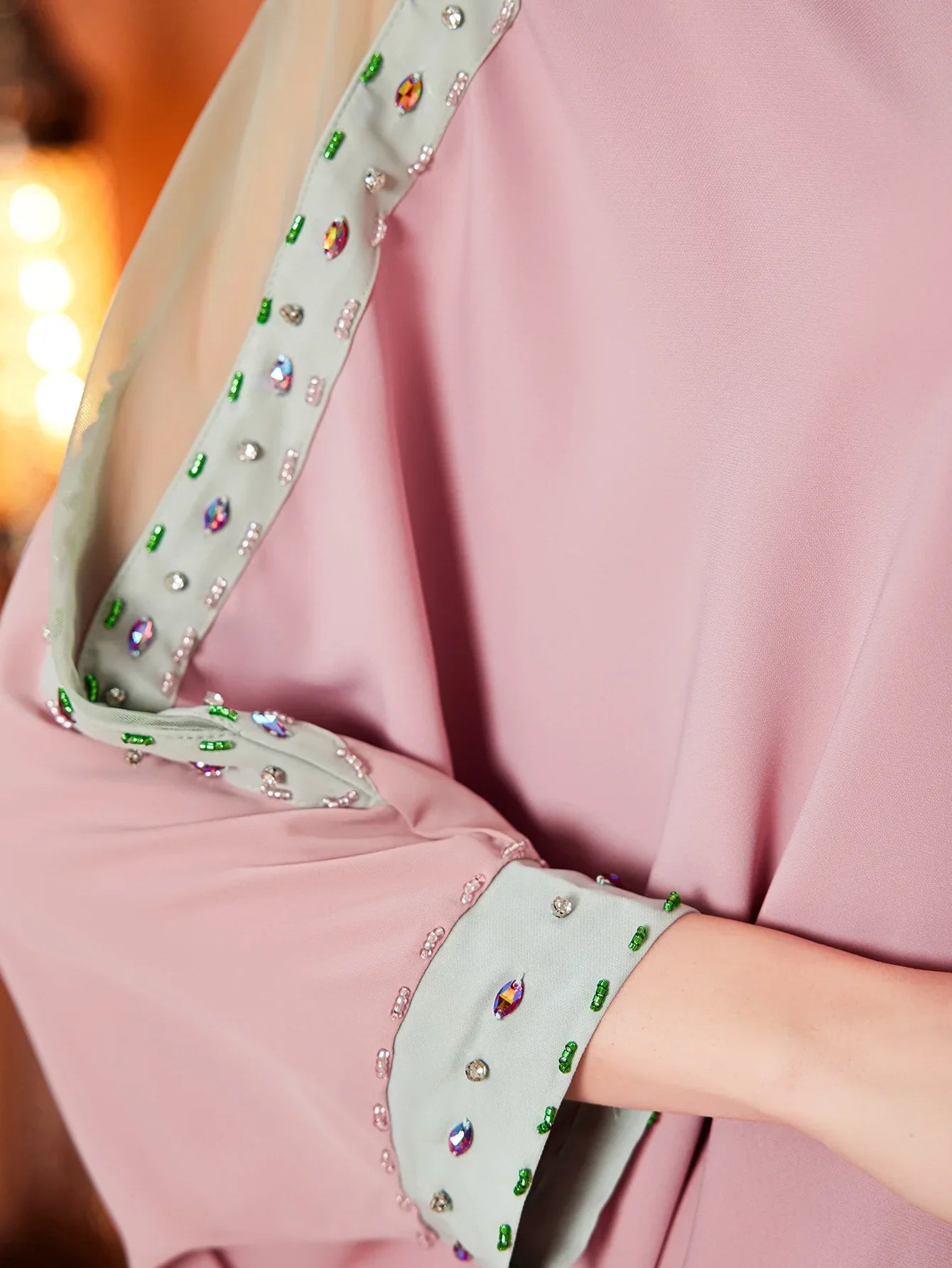 Fancy Loose Fit Caftan Abaya Dress