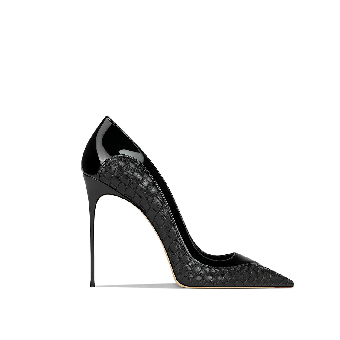 Stylish Leather Pointed Stiletto Pumps