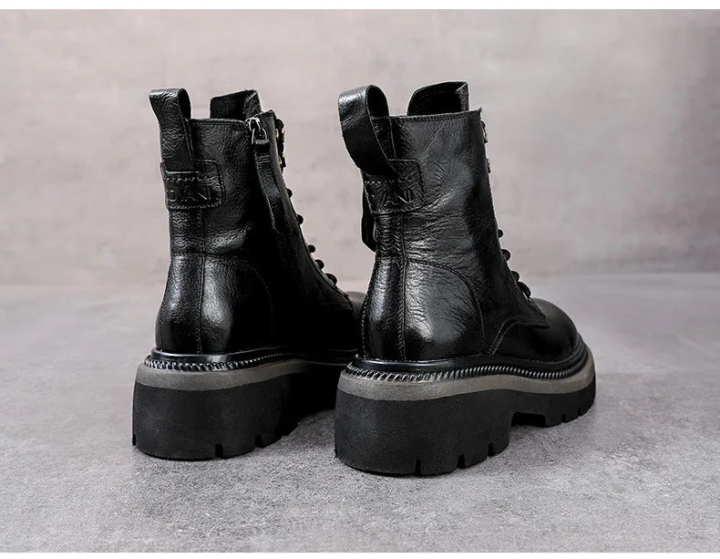 British Leather Ankle Boots