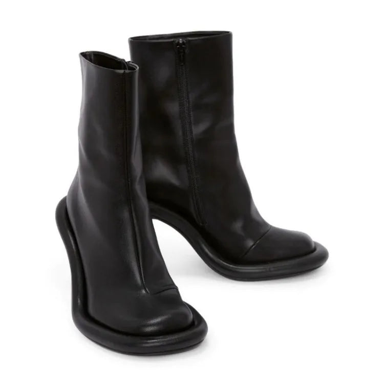 Denim Elegance Short Boots