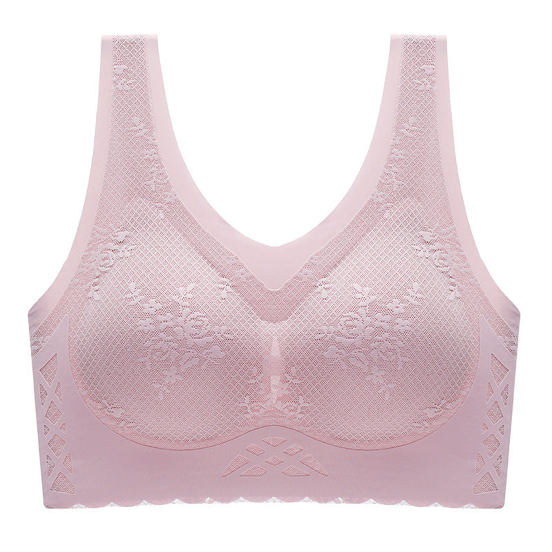 comfortable latex breathable inner cup sleep bra