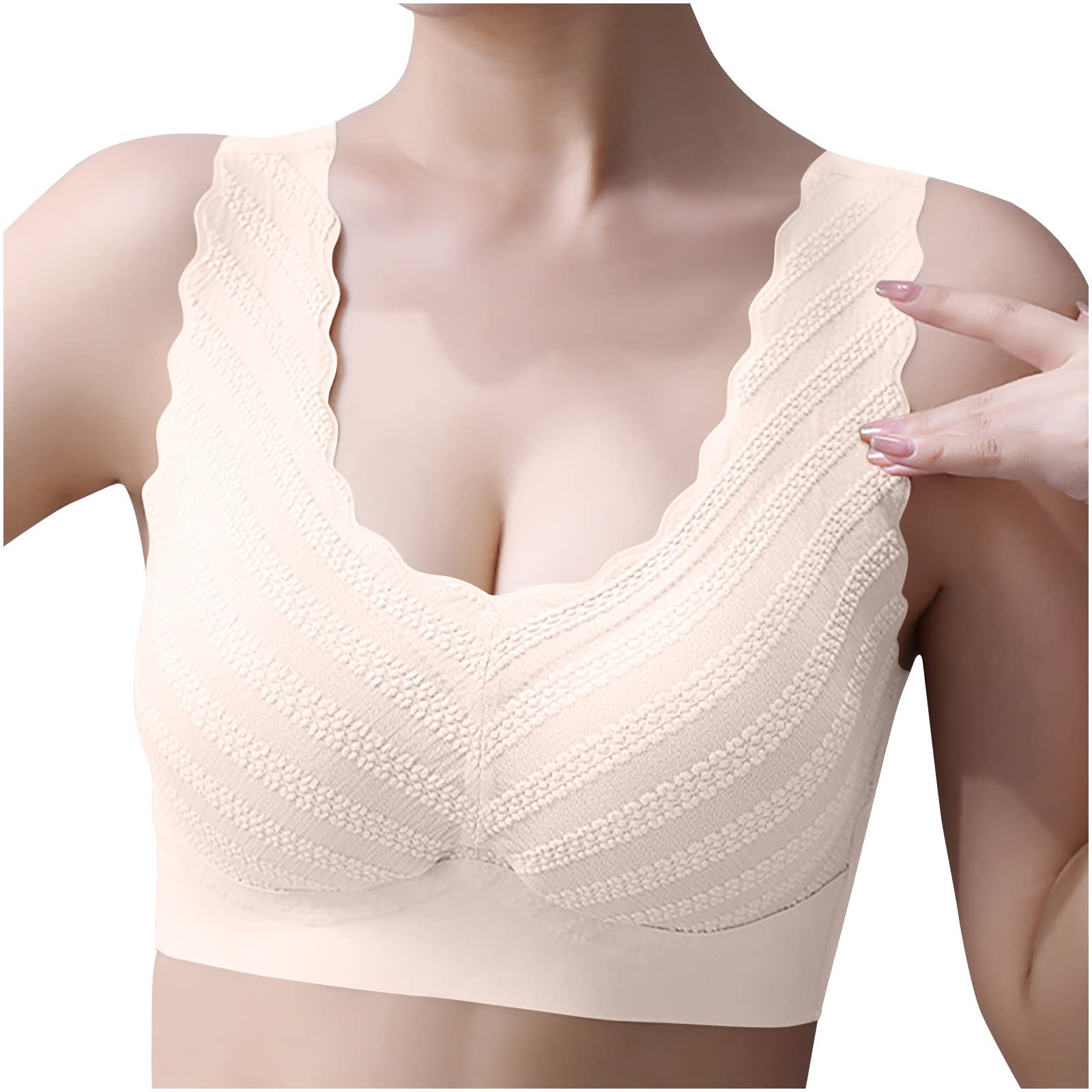 Push up No Steel Ring Lace Beautiful Back Bra