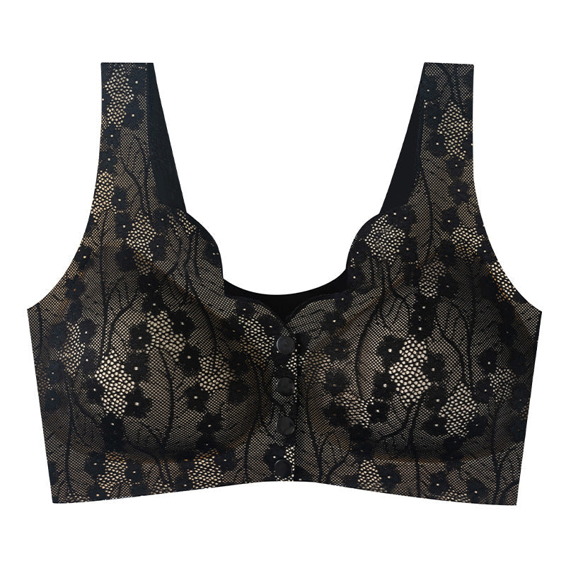 front button push-up comfortable underwear