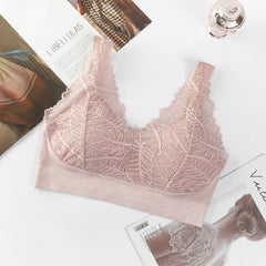 lace beautiful back cotton gauze breathable bandeau