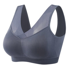 Wireless Anti-Sagging Sports Bra