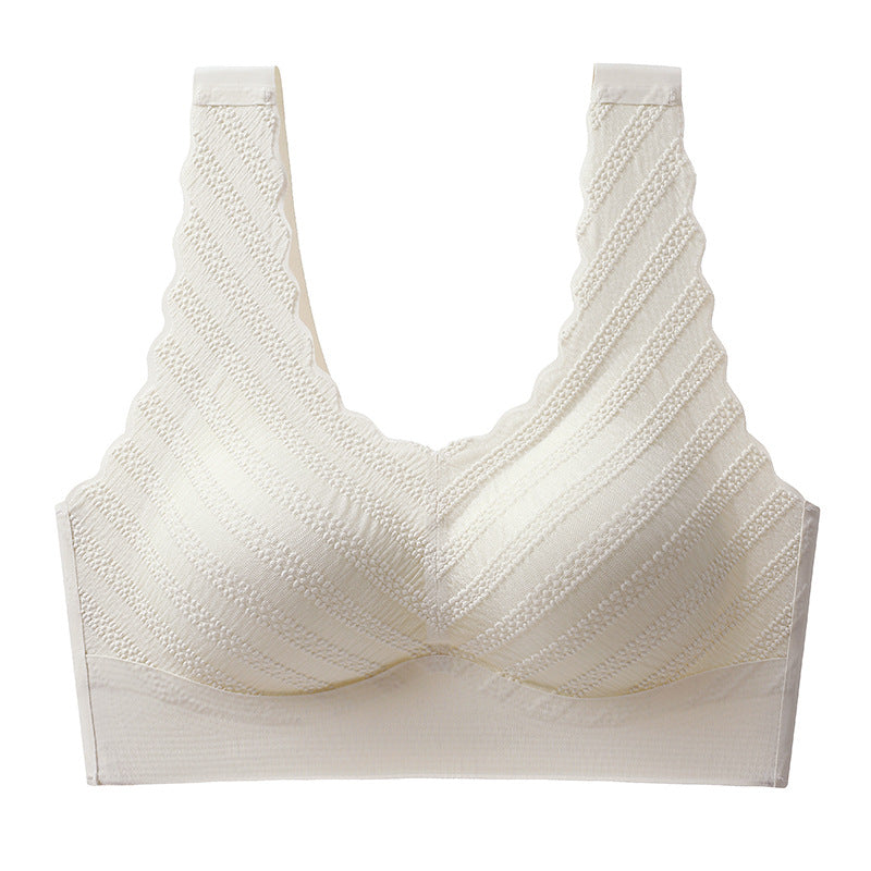 Push up No Steel Ring Lace Beautiful Back Bra