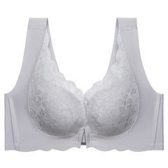 Lace Push Up Bra No Wires Sports Front Button Bra