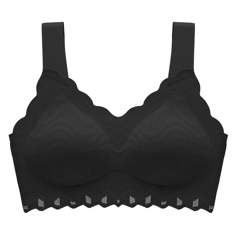 one-piece extended strap latex bra