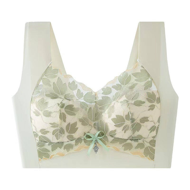 Lace Back Push-Up Anti-sagging Bra