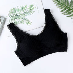 Pure Cotton Buckleless Breathable Sports Bra