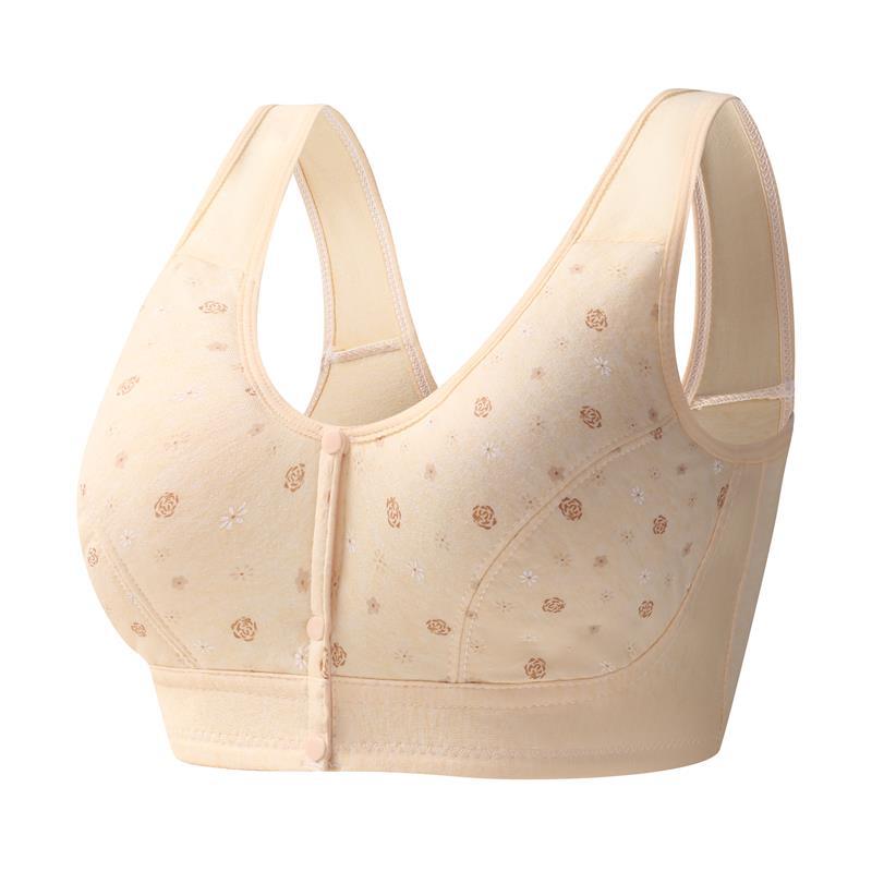 No Wire Pattern Front Button Underwear