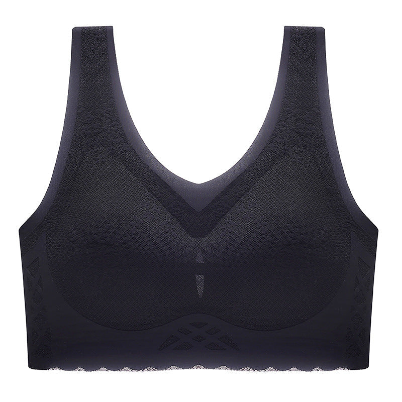 comfortable latex breathable inner cup sleep bra