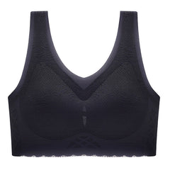 comfortable latex breathable inner cup sleep bra