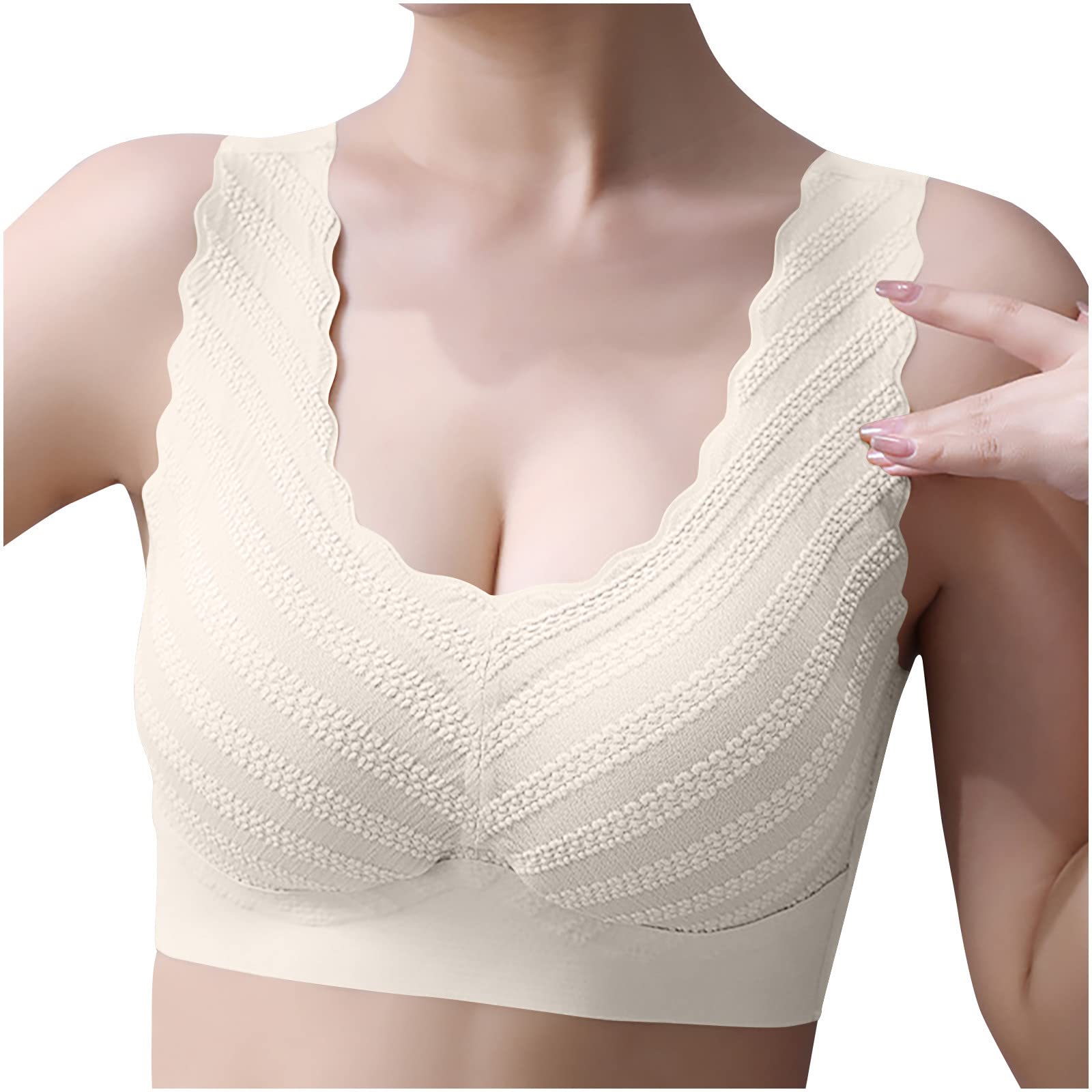 Push up No Steel Ring Lace Beautiful Back Bra