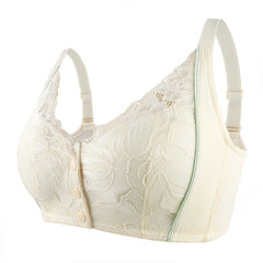 lace front button shaped bra
