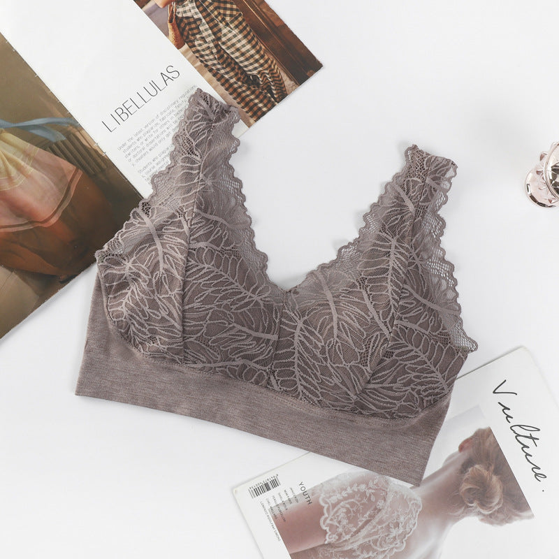 lace beautiful back cotton gauze breathable bandeau