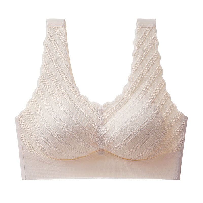 Push up No Steel Ring Lace Beautiful Back Bra
