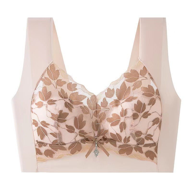 Lace Back Push-Up Anti-sagging Bra