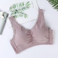 Pure Cotton Buckleless Breathable Sports Bra