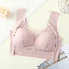 Lace Wide Shoulder Strap Beautiful Back Bra