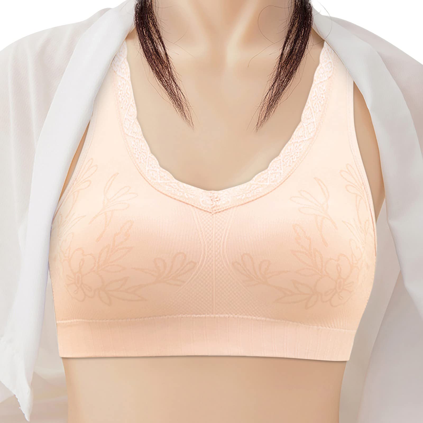 Soft Cup Seamless Push Up Lingerie Middle-Aged Women Underwear